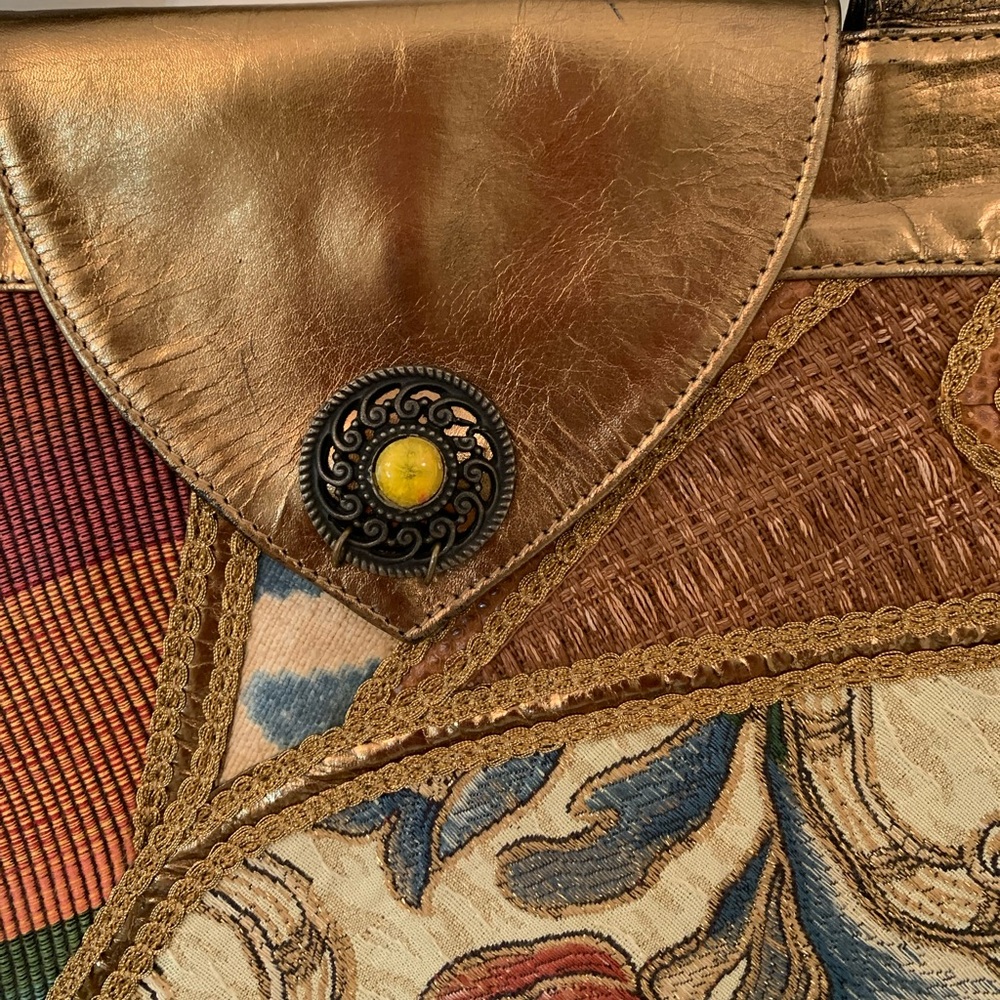 Andr Cellini Patchwork Leather Bag - image 3